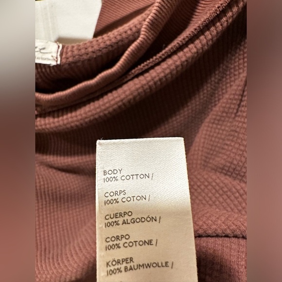 We The Free Close To You Pff The Shoulder Slouchy Thermal Top Boho Espresso, L - Picture 3 of 11